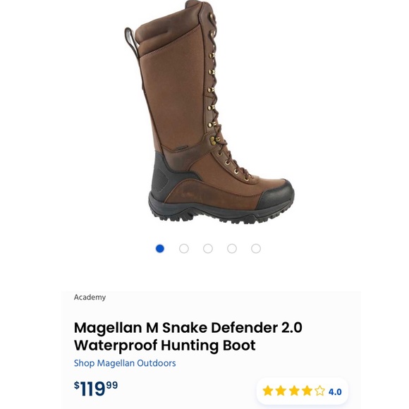magellan w snake defender 2.0 hunting boot